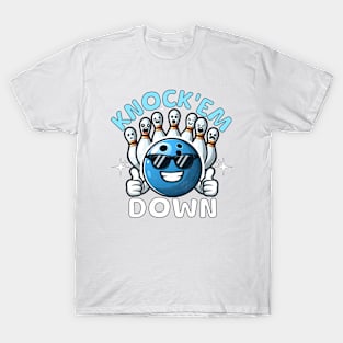 Bowling Funny Knock'em Down T-Shirt